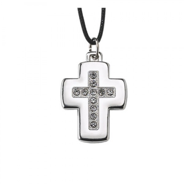 Kaklārota "Krusts" ar Swarovski kristāliem