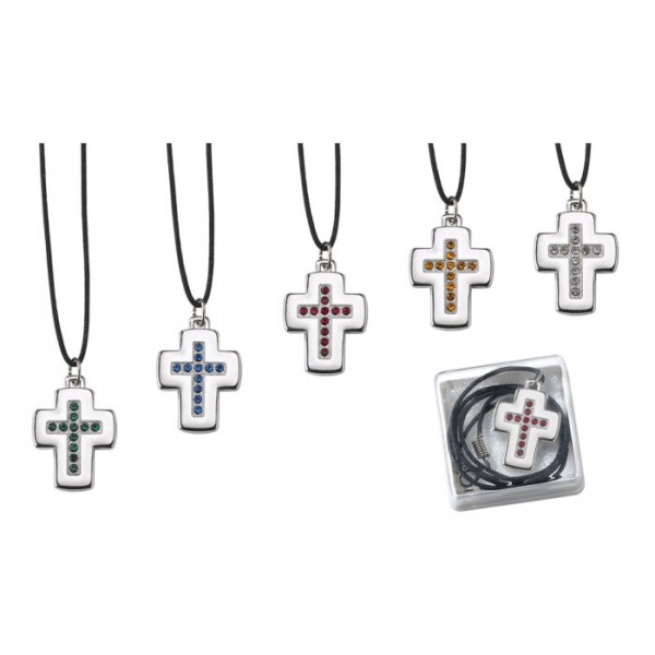 Kaklārota "Krusts" ar Swarovski kristāliem