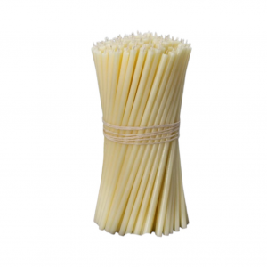 Bišu vaska baznīcas svece baltā #40 2...