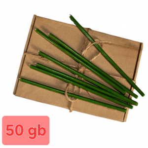 Bišu vaska baznīcas svece zaļā 18.5 ...