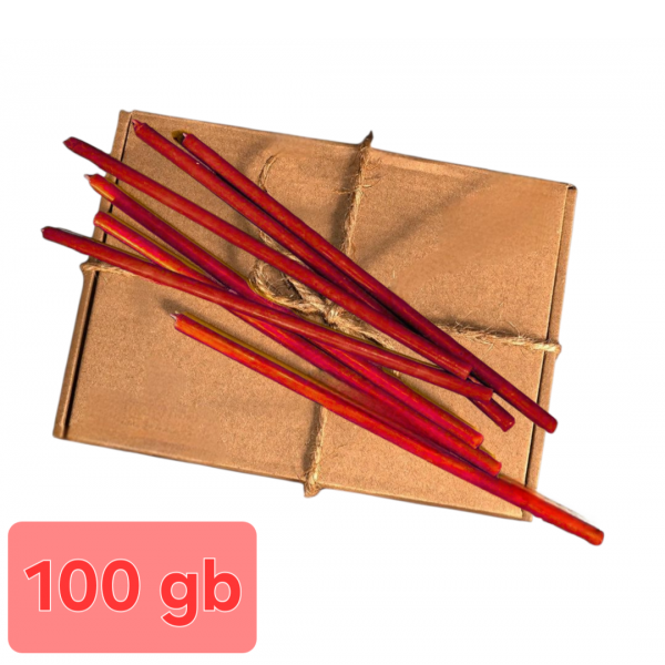 Bišu vaska baznīcas svece sarkanā 18.5 сm 100 gb